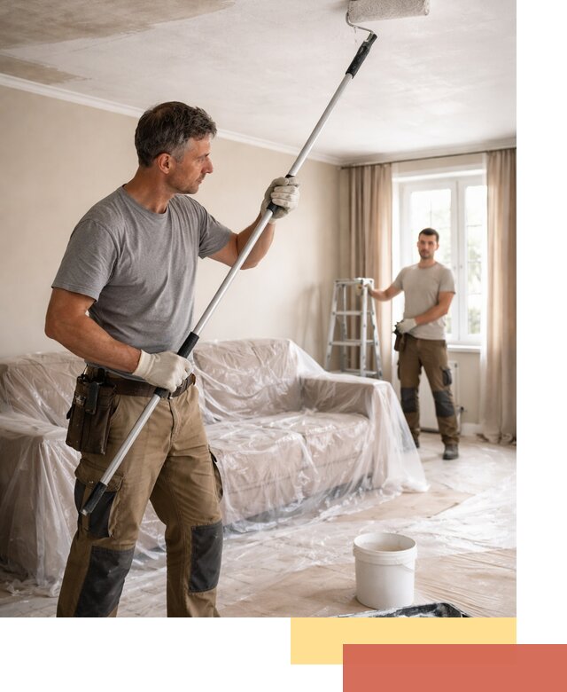 Грунтовка потолка в Шатуре — подготовка под покраску и отделку