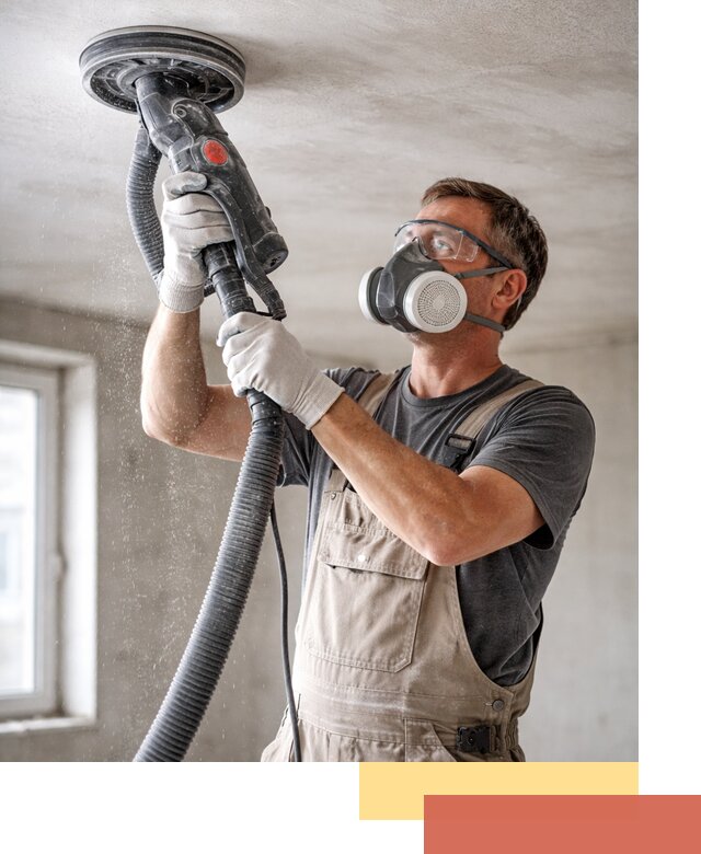 Шлифовка потолка в Шатуре — качественная подготовка под отделку