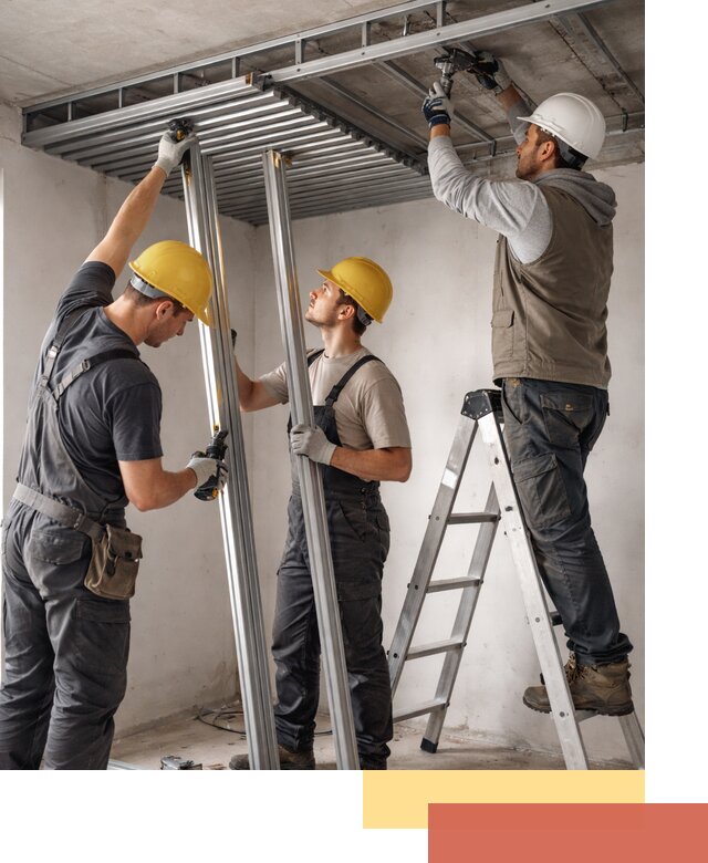 Монтаж реечного потолка под ключ в Шатуре