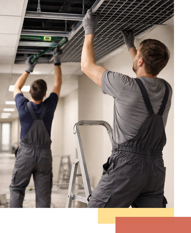 Монтаж потолка Грильято в Шатуре: установка под ключ качественно