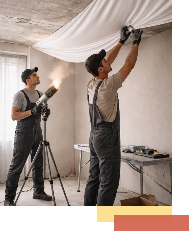 Установка натяжного потолка под ключ в Шатуре