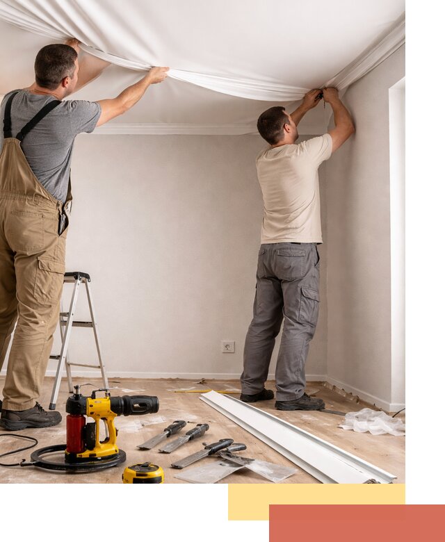 Монтаж ПВХ натяжного потолка в Шатуре качественно и быстро