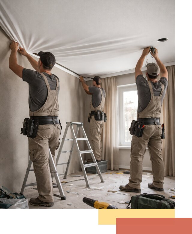 Монтаж матового натяжного потолка в Шатуре качественно и быстро