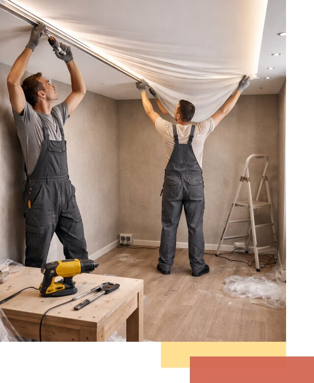 Монтаж натяжного потолка с подсветкой в Шатуре цена и сроки