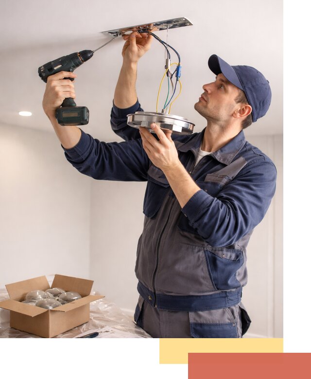 Установка люстры в натяжной потолок в Шатуре