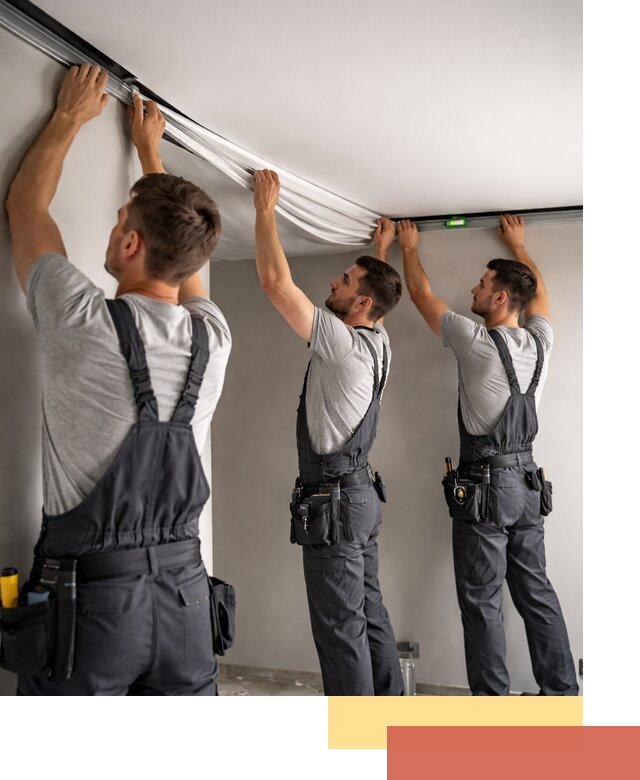 Теневые натяжные потолки в Шатуре: монтаж и отделка быстро и качественно