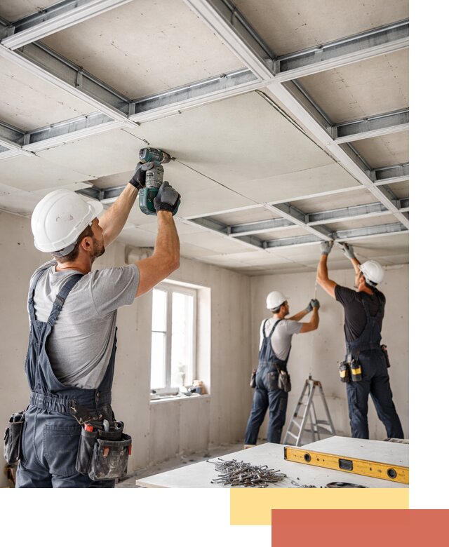 Кессонный потолок из гипсокартона под ключ в Шатуре