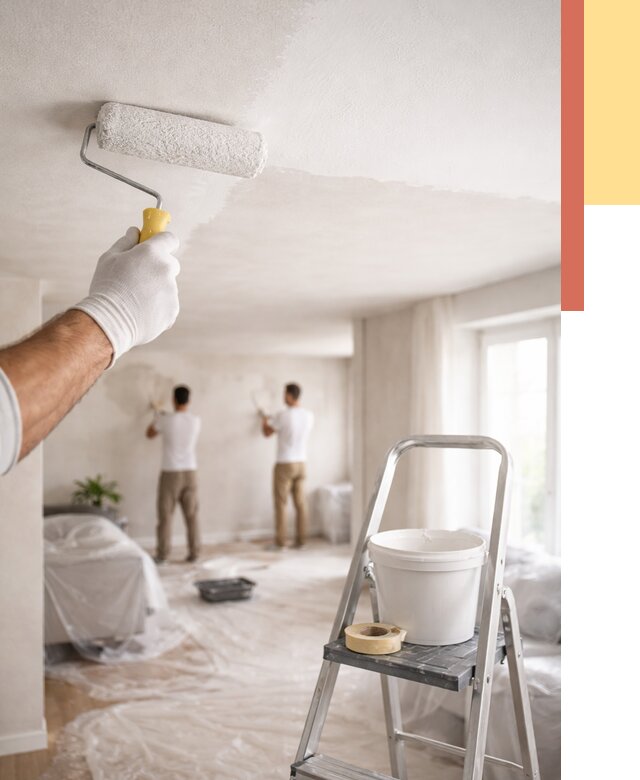 Покраска потолка акриловой краской в Шатуре от 2561 руб. | ОТДЕЛОЧНИК-Штр