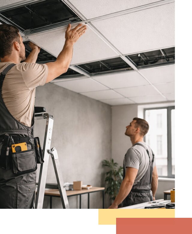 Монтаж потолочной плитки в Шатуре качественно и в срок