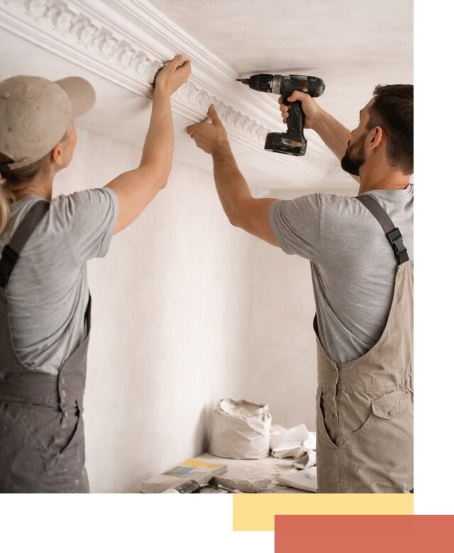 Профессиональный монтаж лепнины на потолок в Шатуре