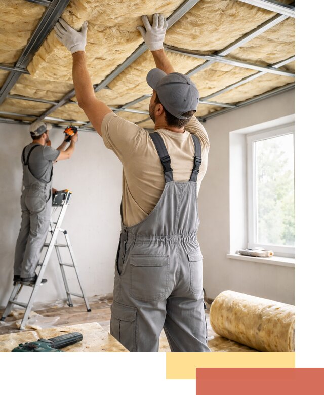 Утепление потолка под ключ в Шатуре качественно и быстро