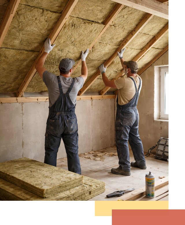 Утепление потолка минеральной ватой в Шатуре