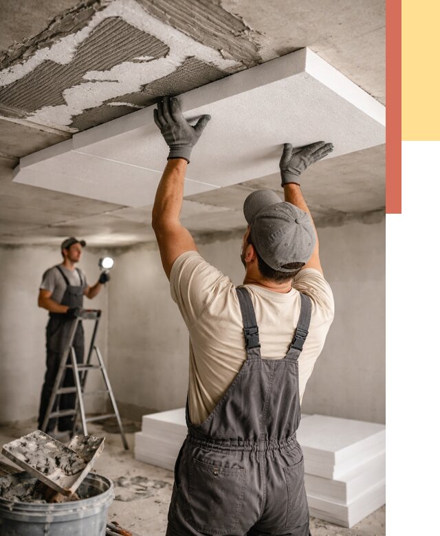 Утепление потолка пенопластом в Шатуре от 4610 руб/м2 — недорого и быстро | ОТДЕЛОЧНИК-Штр