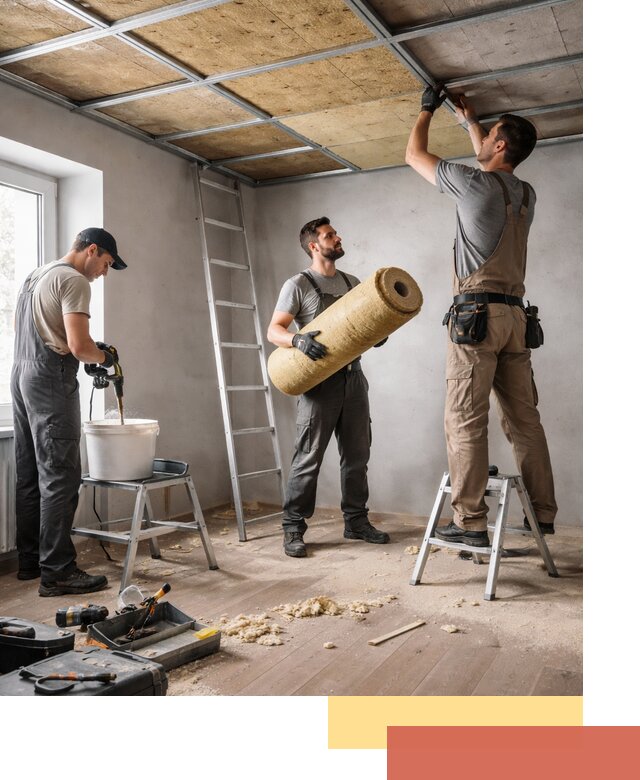 Шумоизоляция потолка в Шатуре: профессиональный монтаж и отделка